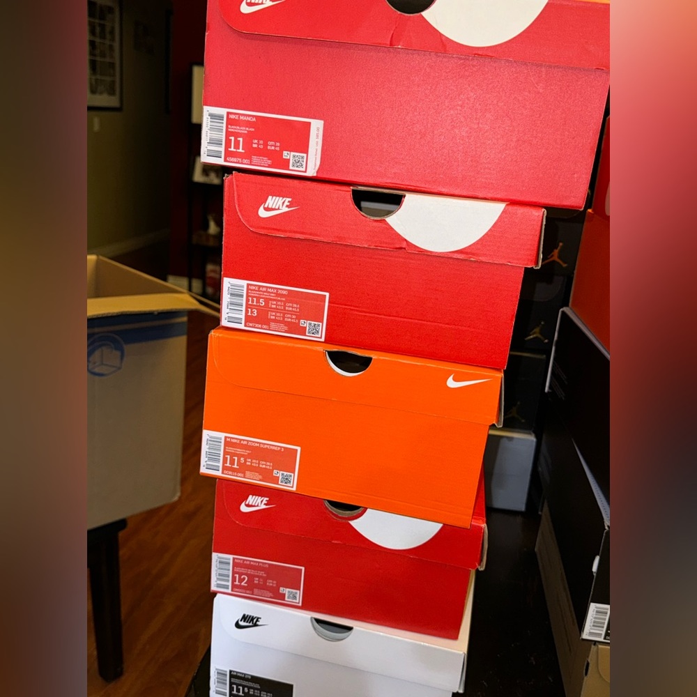 Empty Nike boxes